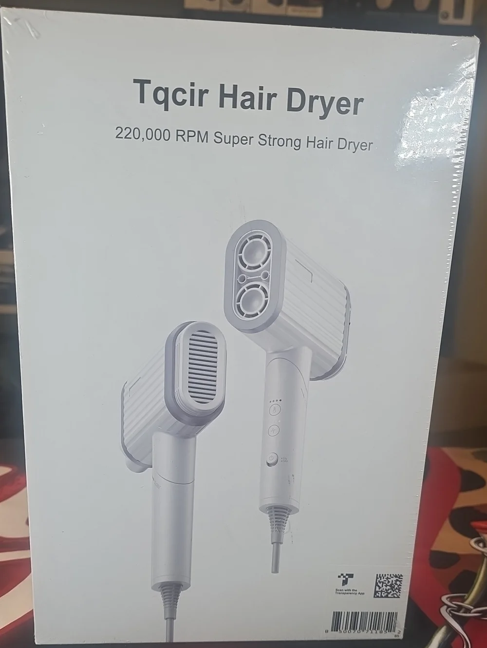 Tqcir Hair Dryer 220,000 RPM Super Strong Hair Dryer Factory Sealed!!